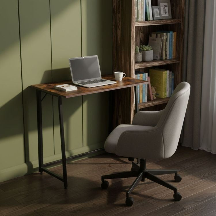Sklopivi radni sto za računar 80 × 45 cm – LOFT Dark Wood ModernHome
