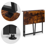 Sklopivi radni sto za računar 80 × 45 cm – LOFT Dark Wood ModernHome
