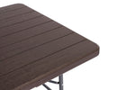 Sklopivi sto 180cm + 2 klupe braon