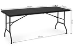 Sklopivi sto 180cm Black