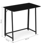 Sklopivi sto za kompijuter 80x45 cm laptop Table black ModernHome