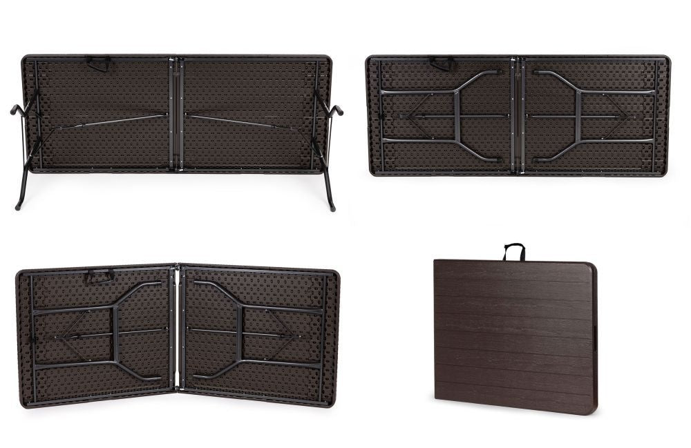 Sklopivi sto za proslave 180 cm Brown ModernHome