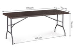 Sklopivi sto za proslave 180 cm Brown ModernHome