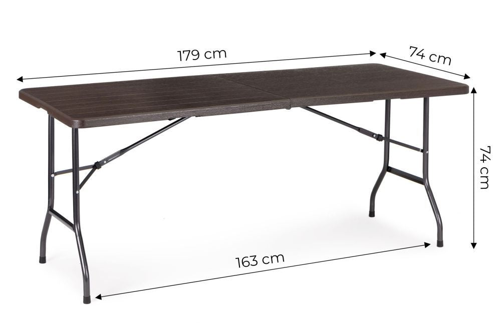 Sklopivi sto za proslave 180 cm Brown ModernHome