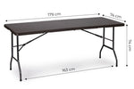 Sklopivi sto za proslave 180 cm Rattan Style ModernHome