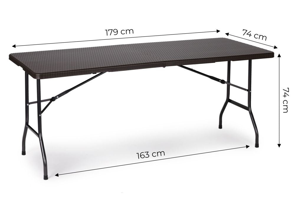 Sklopivi sto za proslave 180 cm Rattan Style ModernHome