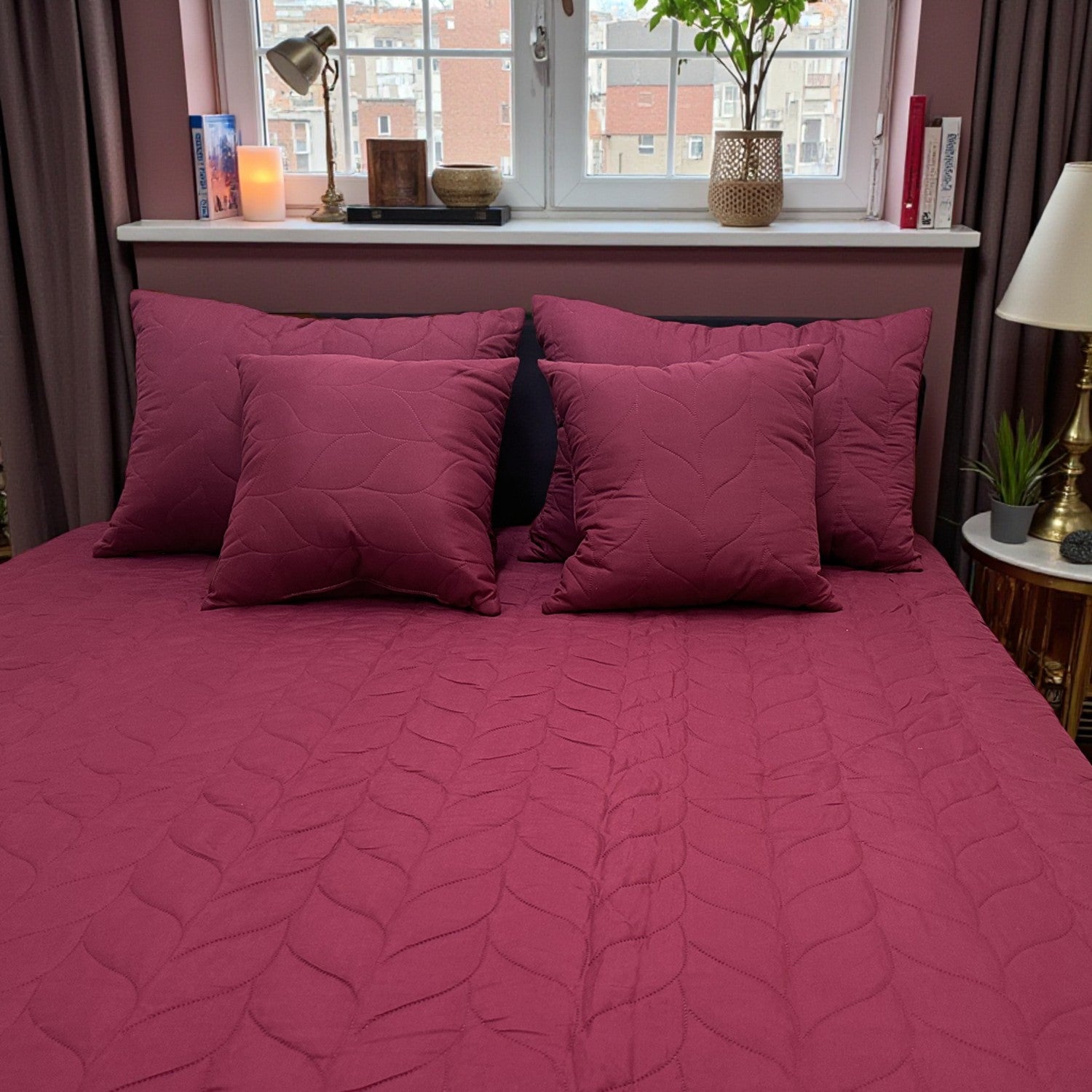 Prekrivač B1 210x230cm Bordo boja