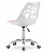 Stolica PRINT white pink