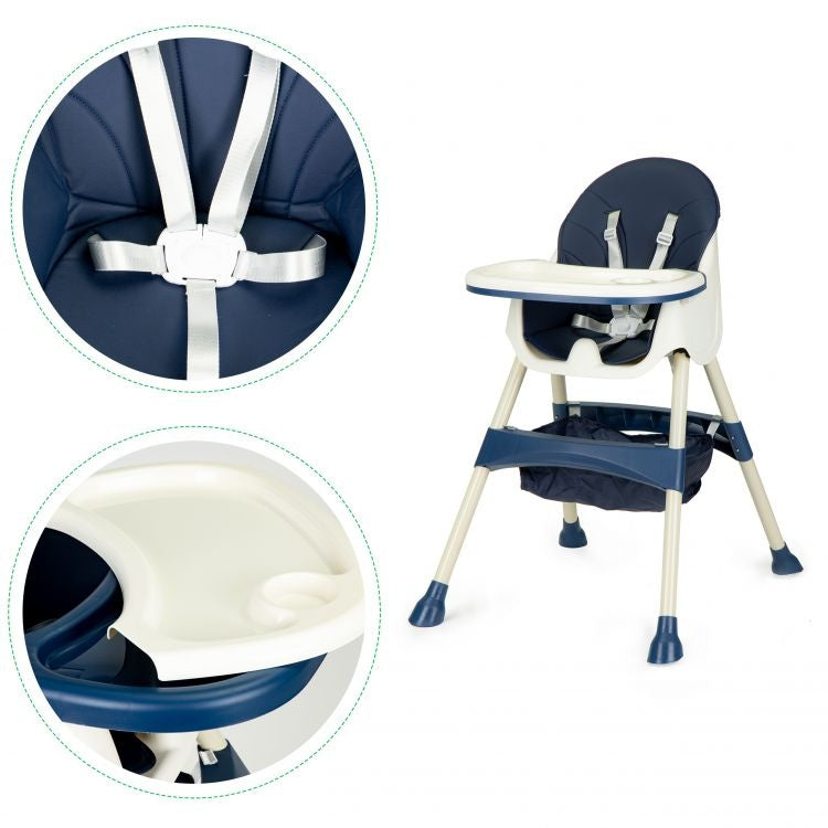 STOLICA ZA HRANJENJE 2U1 ECOTOYS BLUE