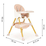 STOLICA ZA HRANJENJE 2U1 ECOTOYS PINK
