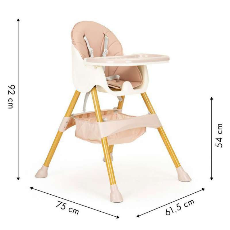STOLICA ZA HRANJENJE 2U1 ECOTOYS PINK