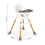 STOLICA ZA HRANJENJE BABY WHITE