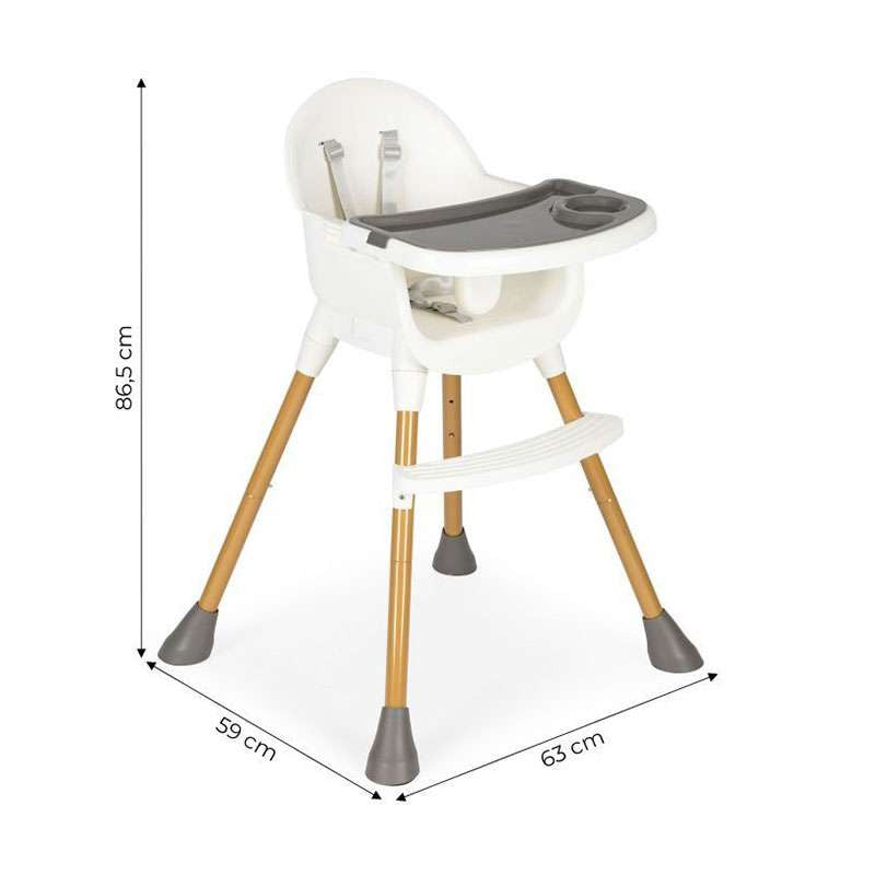 STOLICA ZA HRANJENJE BABY WHITE