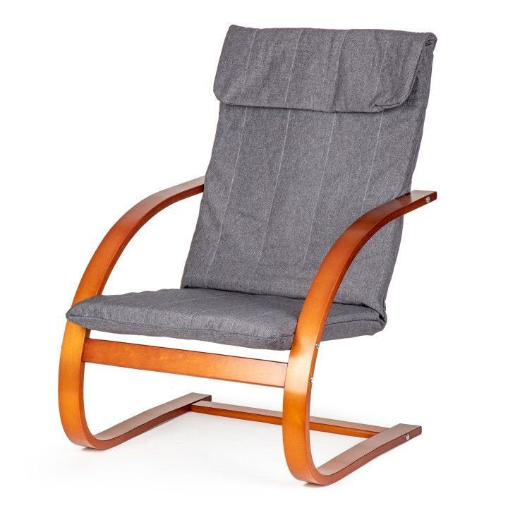 Stolica za ljuljanje walnut/charocoal