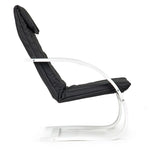 Stolica za ljuljanje white/black MODERNHOME