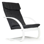 Stolica za ljuljanje white/black MODERNHOME
