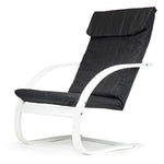 Stolica za ljuljanje white/black MODERNHOME