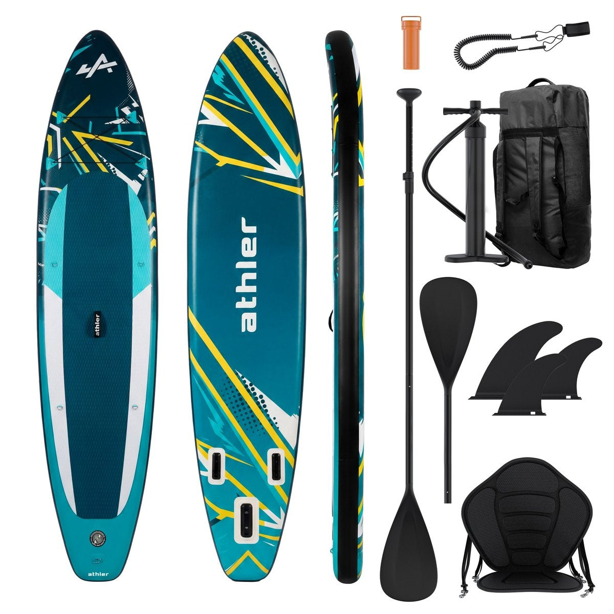 SUP daska Athler Zander 350 Green sa sedištem i veslom do 180kg