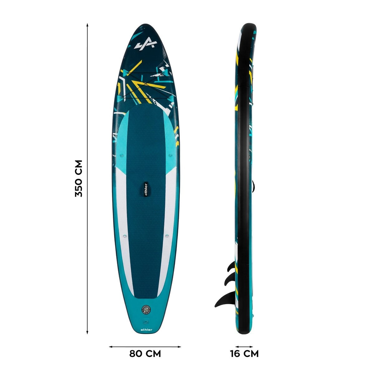 SUP daska Athler Zander 350 Green sa sedištem i veslom do 180kg