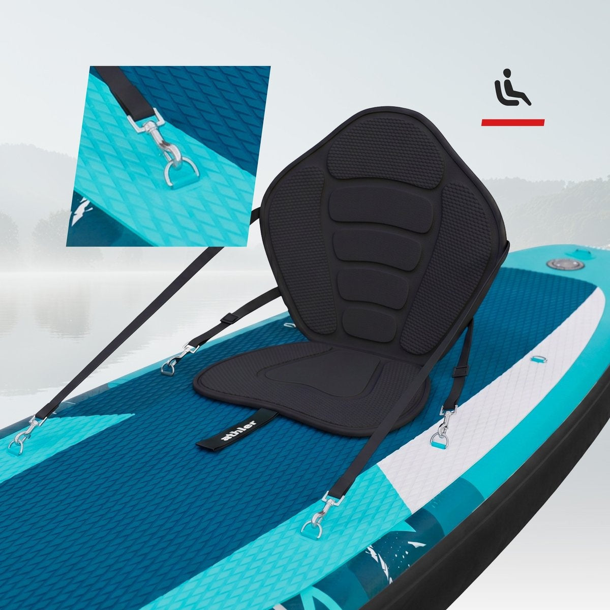 SUP daska Athler Zander 350 Green sa sedištem i veslom do 180kg