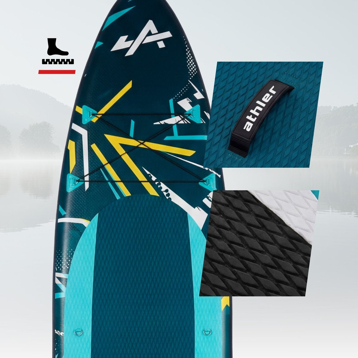 SUP daska Athler Zander 350 Green sa sedištem i veslom do 180kg