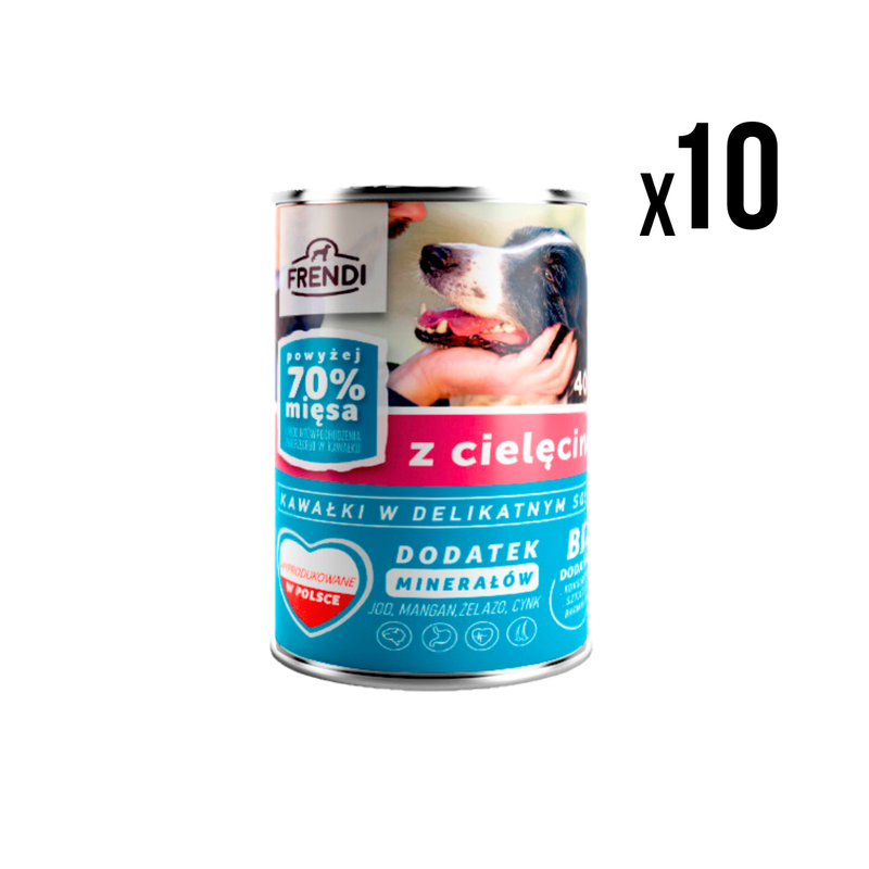 FRENDI Vlažna hrana za pse Teletina 400g x10 kom