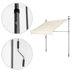 Tenda za terasu i balkon sa podešavanjem visine 2x1.2m Beige Multigarden