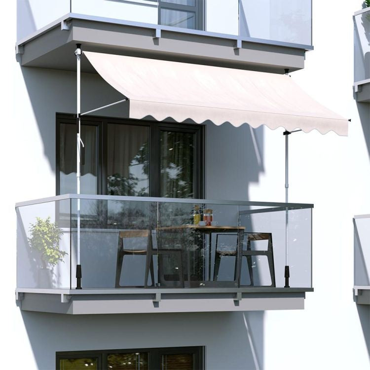 Tenda za terasu i balkon sa podešavanjem visine 3x1.2m Beige Multigarden