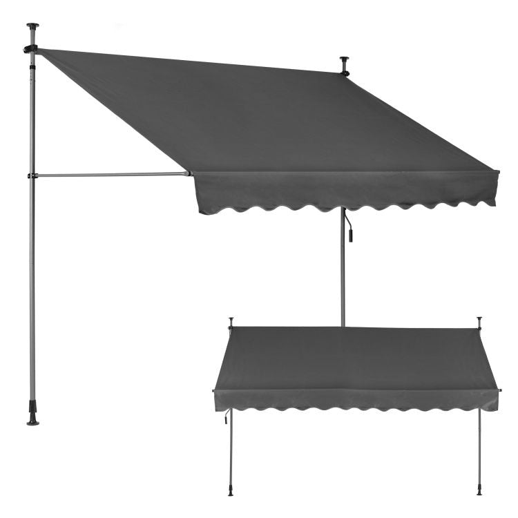 Tenda za terasu i balkon sa podešavanjem visine 3x1.2m Gray Multigarden