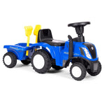 TRAKTOR SA PRIKOLICOM BLUE ECOTOYS