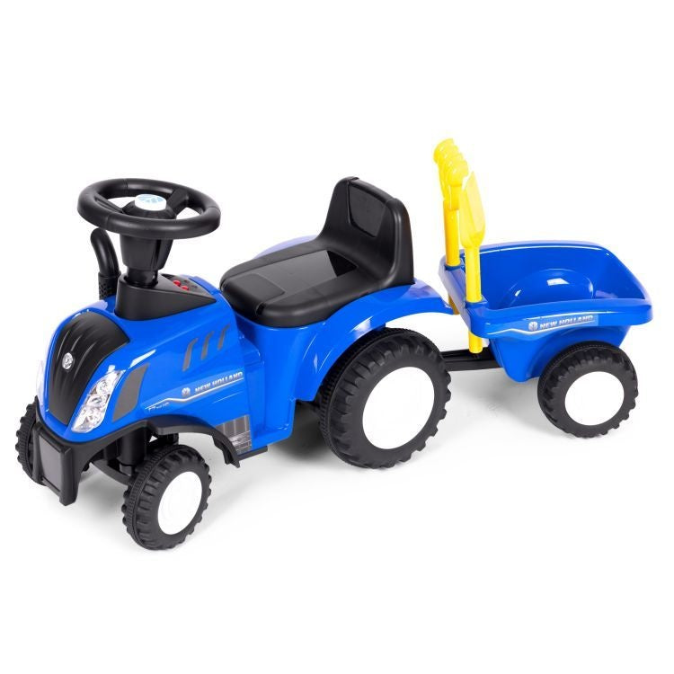 TRAKTOR SA PRIKOLICOM BLUE ECOTOYS