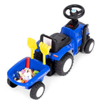 TRAKTOR SA PRIKOLICOM BLUE ECOTOYS