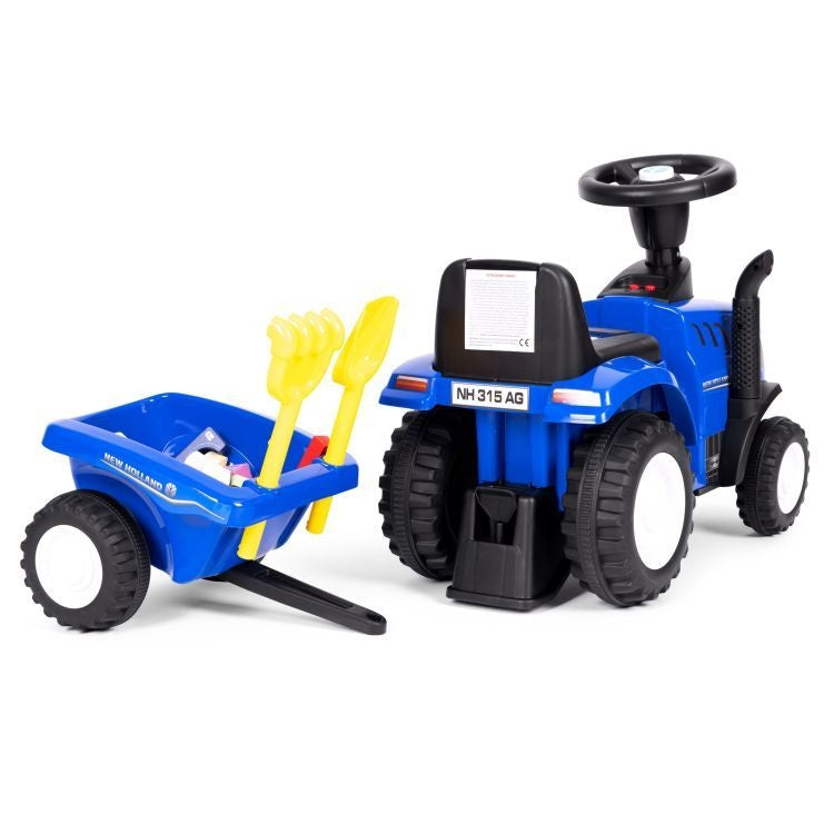 TRAKTOR SA PRIKOLICOM BLUE ECOTOYS