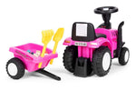 TRAKTOR SA PRIKOLICOM PINK ECOTOYS