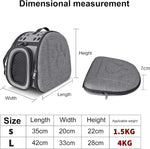 TRANSPORTNA TORBA ZA KUCNE LJUBIMCE LUX DARK GRAY