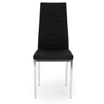 Trepezarijske stolice set 4 kom Tami eko koža Black