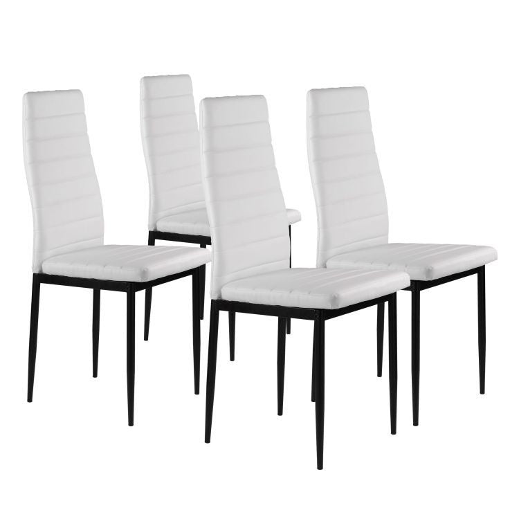 Trepezarijske stolice set 4 kom Tami eko koža White
