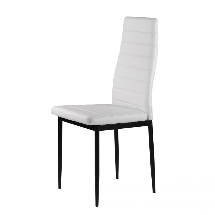 Trepezarijske stolice set 4 kom Tami eko koža White