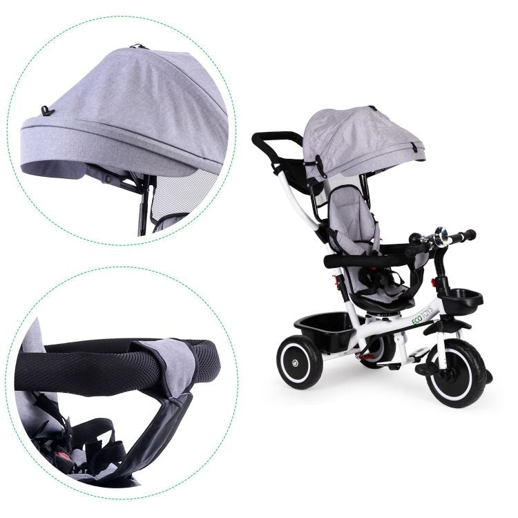 TRICIKL SA ROTIRAJUĆIM SEDIŠTEM 360 GRAY ECOTOYS