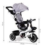 TRICIKL SA ROTIRAJUĆIM SEDIŠTEM 360 GRAY ECOTOYS