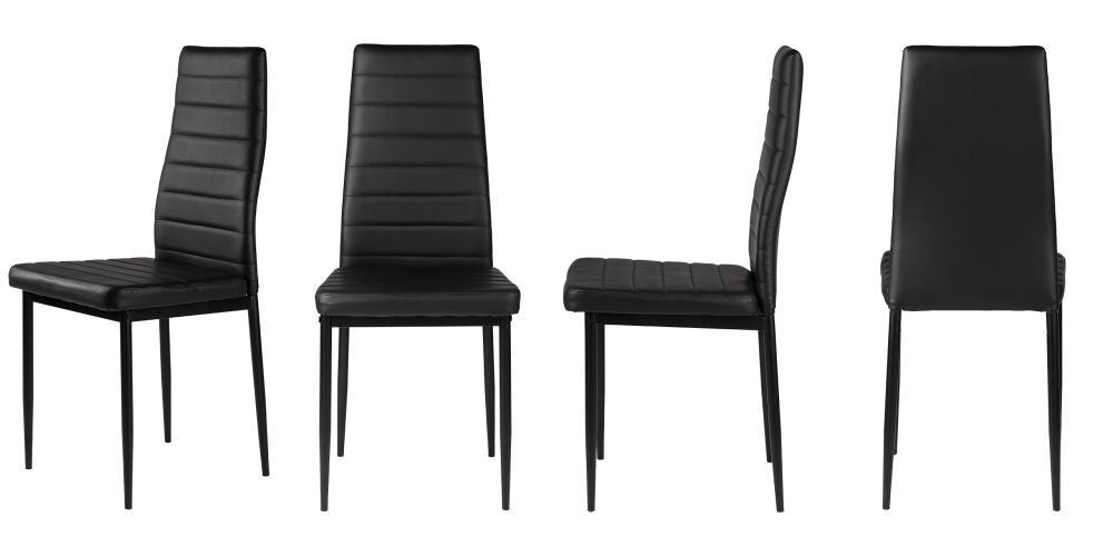 Trpezarijske stolice set 4 kom Tami full black