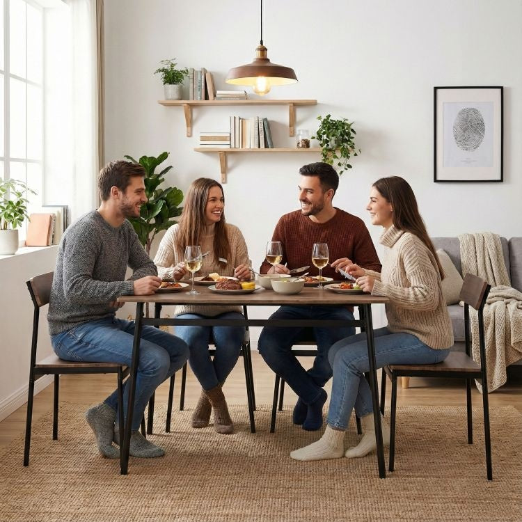 Trpezarijski Set Sto + 4 stolice MALMO ModernHome