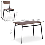 Trpezarijski Set Sto + 4 stolice MALMO ModernHome