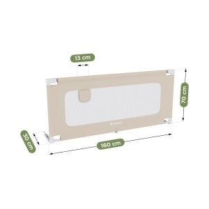 Tulano Cover 46 zaštitna ograda za krevet 160 cm, bež - fotografija 4