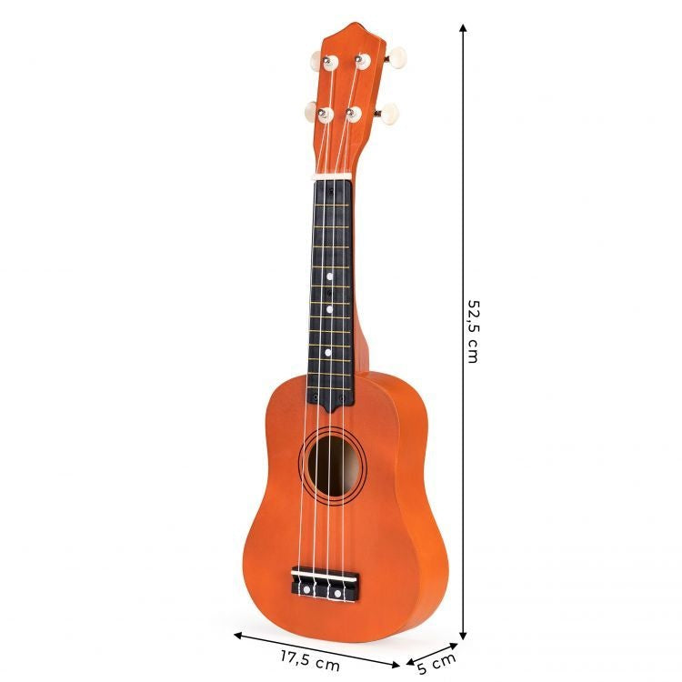Ukulele gitara za decu 4 zice braon