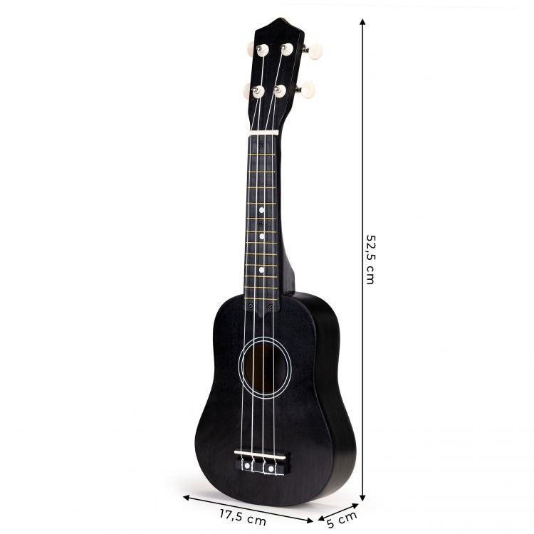 Ukulele gitara za decu 4 zice crna