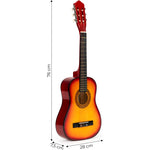 VELIKA DRVENA GITARA ZA DECU NATURAL