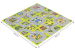 Velika podloga za igru EVA FOAM City 90.5x90.5 cm 21 deo ECOTOYS