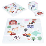 Velika podloga za igru EVA FOAM Farma 01 90.5x90.5 cm 21 deo ECOTOYS