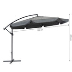 VELIKI 3.5M SUNCOBRAN GRAY